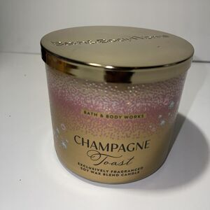 Bath & Body Works CHAMPAGNE TOAST Large Scented 3-Wick Candle 14.5 oz
